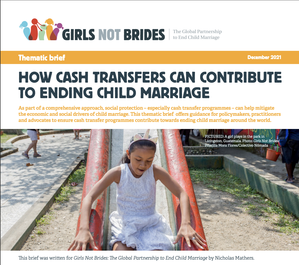 Girls Not Brides: How Cash Transfers can contribute to ending child marriage