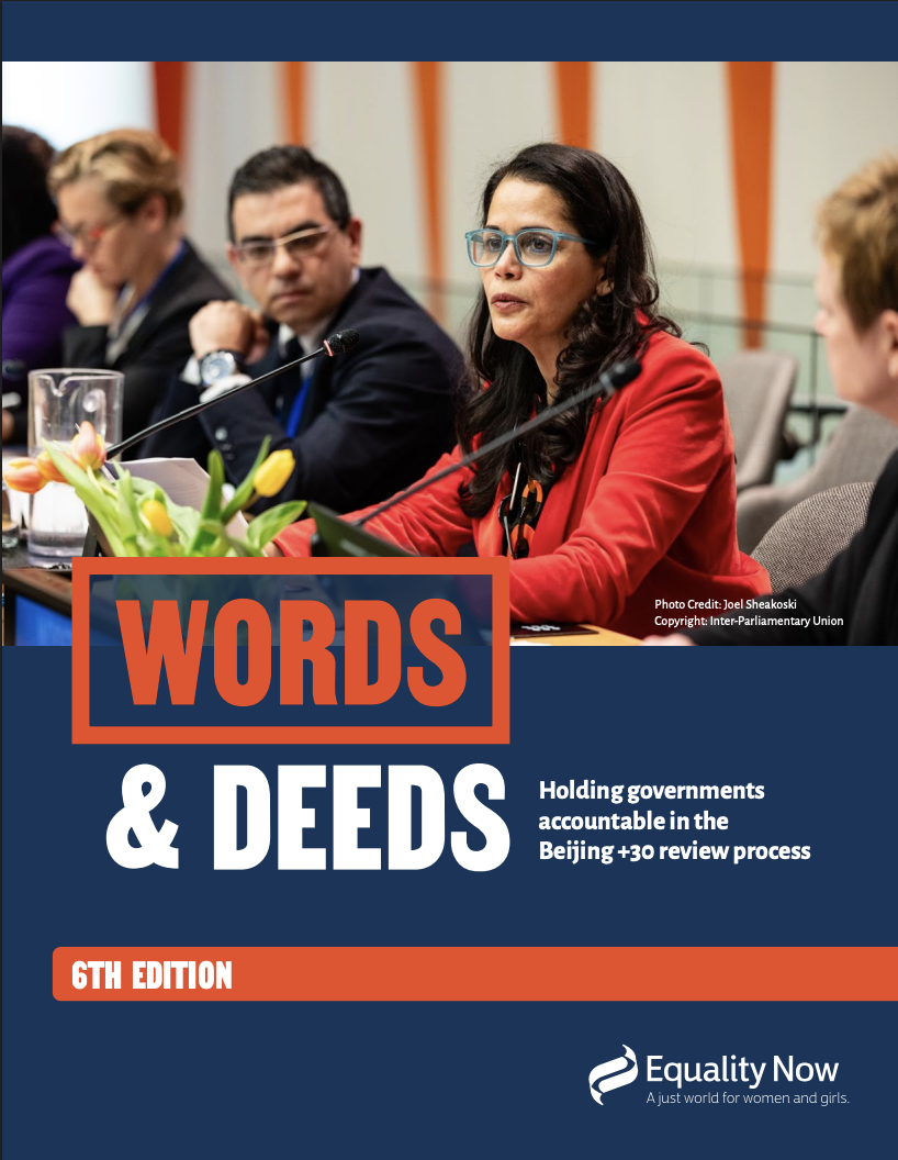 equality now words and deeds 2025