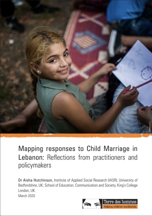 TDH and Aisha Hutchinson child marriage in lebanon